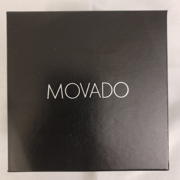 Movado Watch Serio Quartz Black Dial Two-tone Stainless Steel Men's 0607284 - Picture 8 of 8